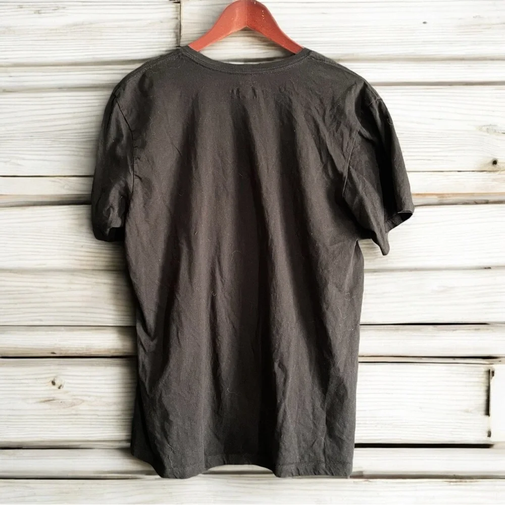 Calvin Klein Black V-Neck T-Shirt - Picture 2 of 4